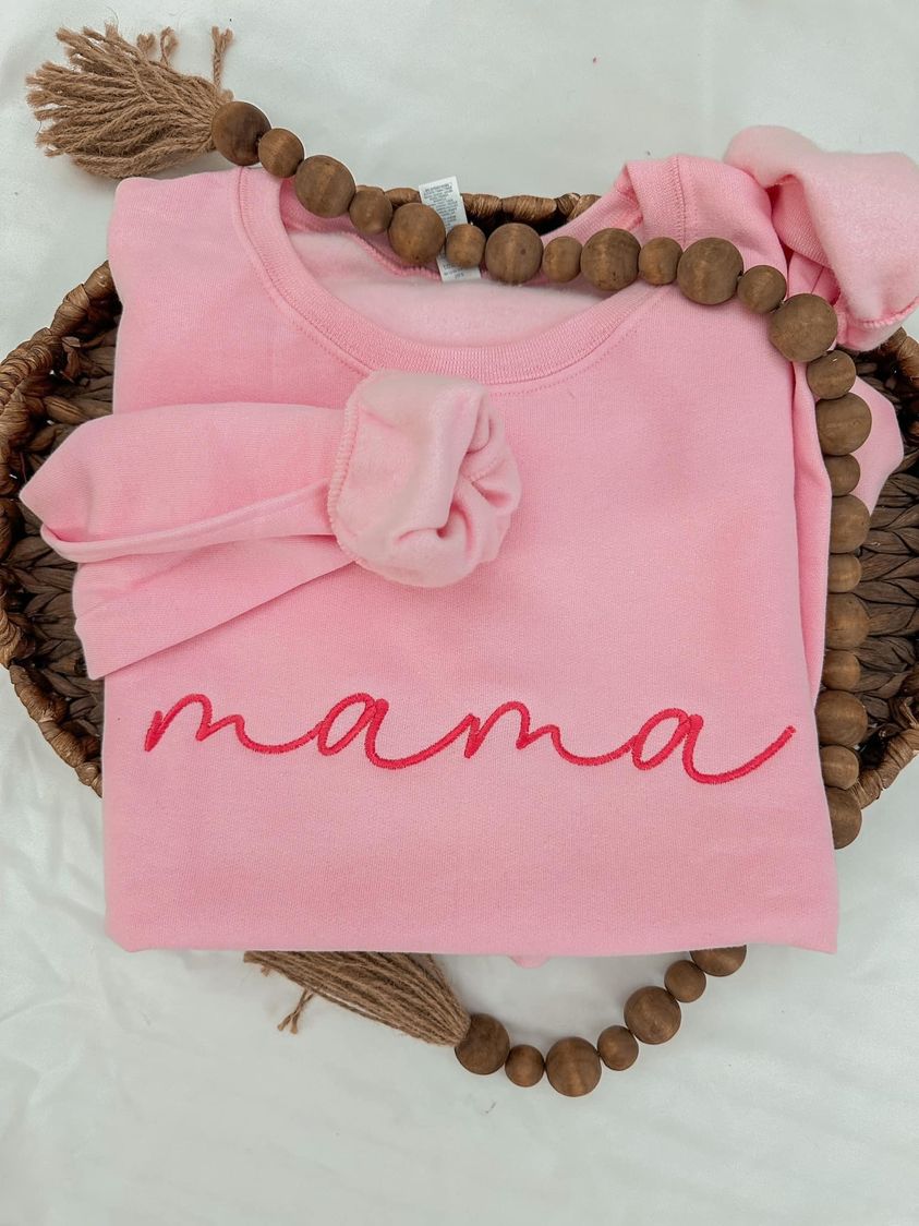 Black Friday- MAMA Sweatshirt- Pink/dark pink